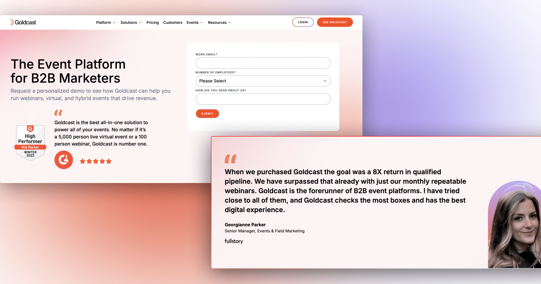 Goldcast - Demo page Goldcast - Demo page
