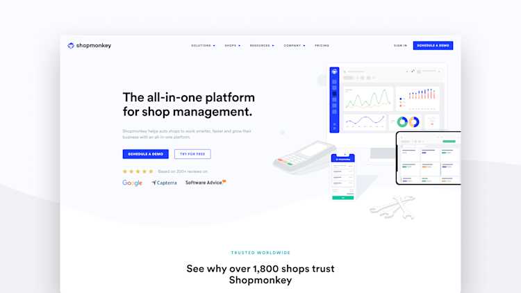 Shopmonkey Home Shopmonkey Home