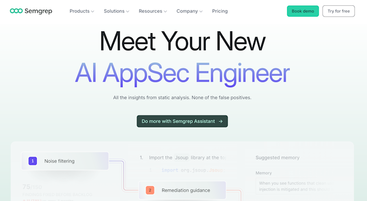 semgrep homepage semgrep homepage