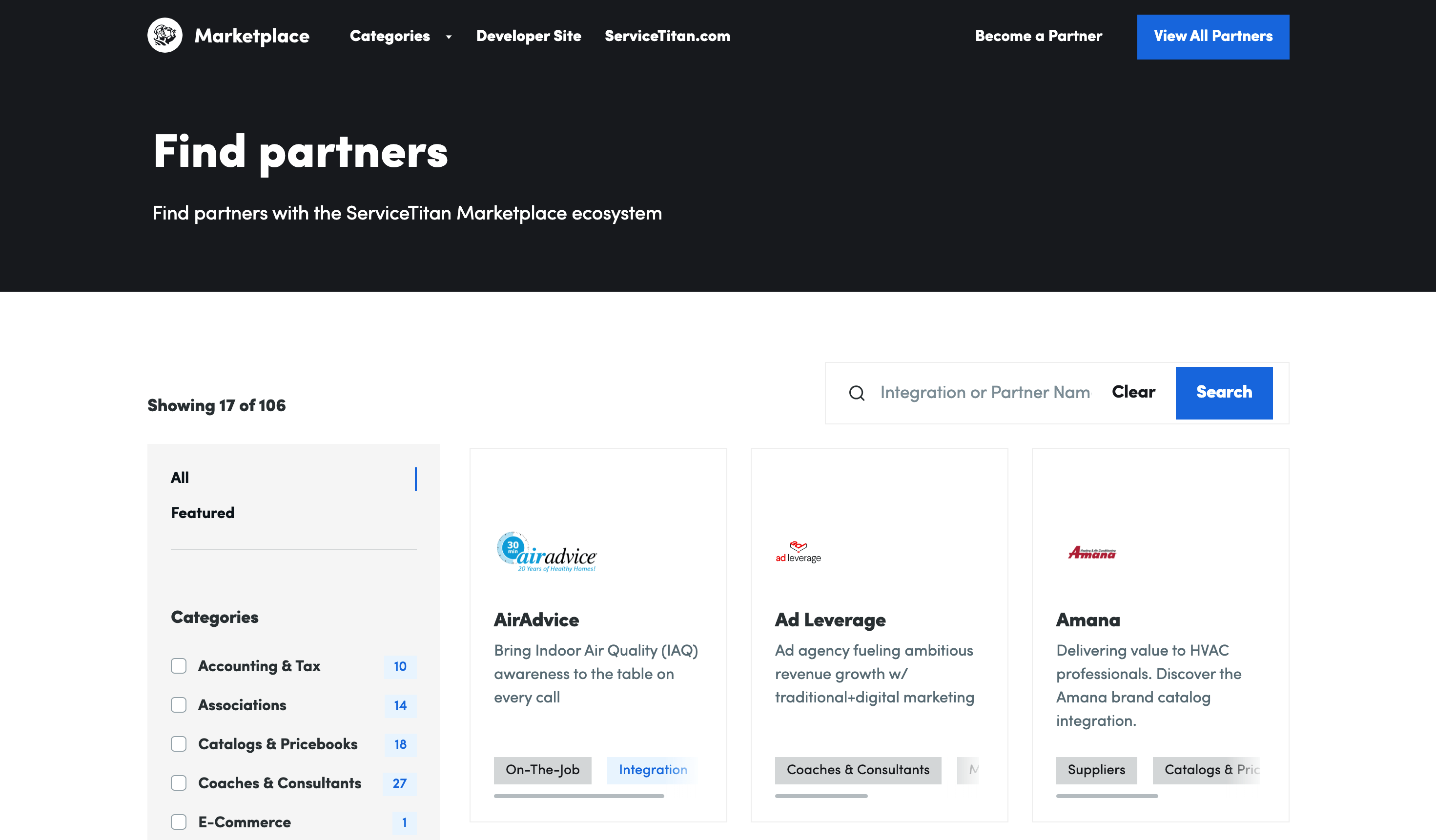 servicetitan partner marketplace