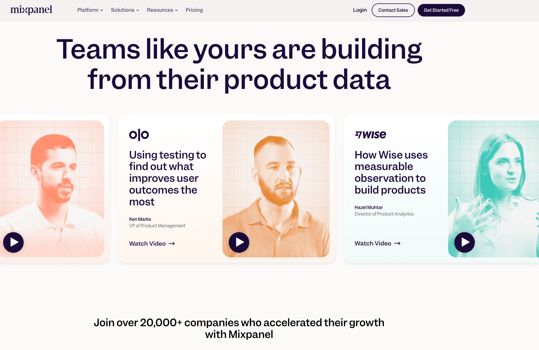 mixpanel testimonials