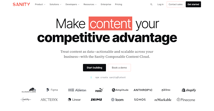 sanity website sanity website