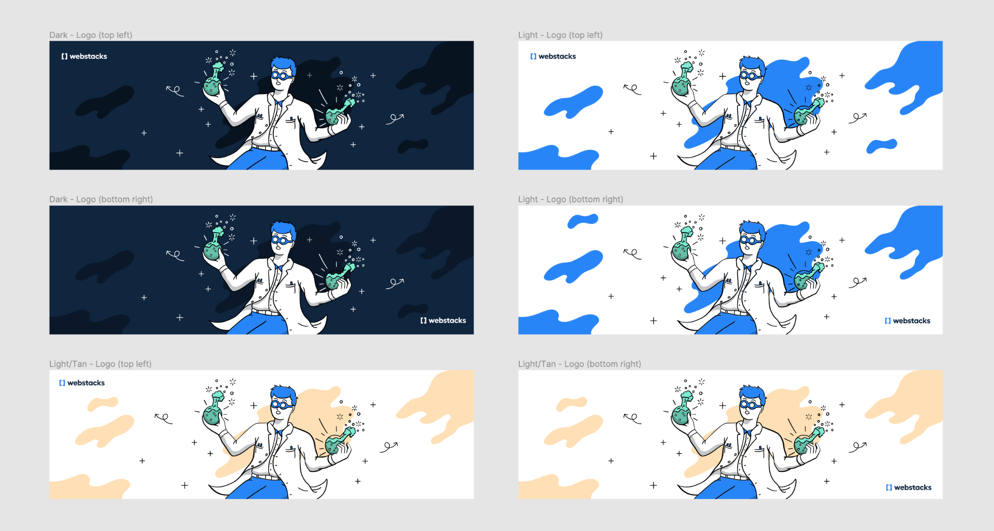 Hero Image Variants with Color and Style in Figma