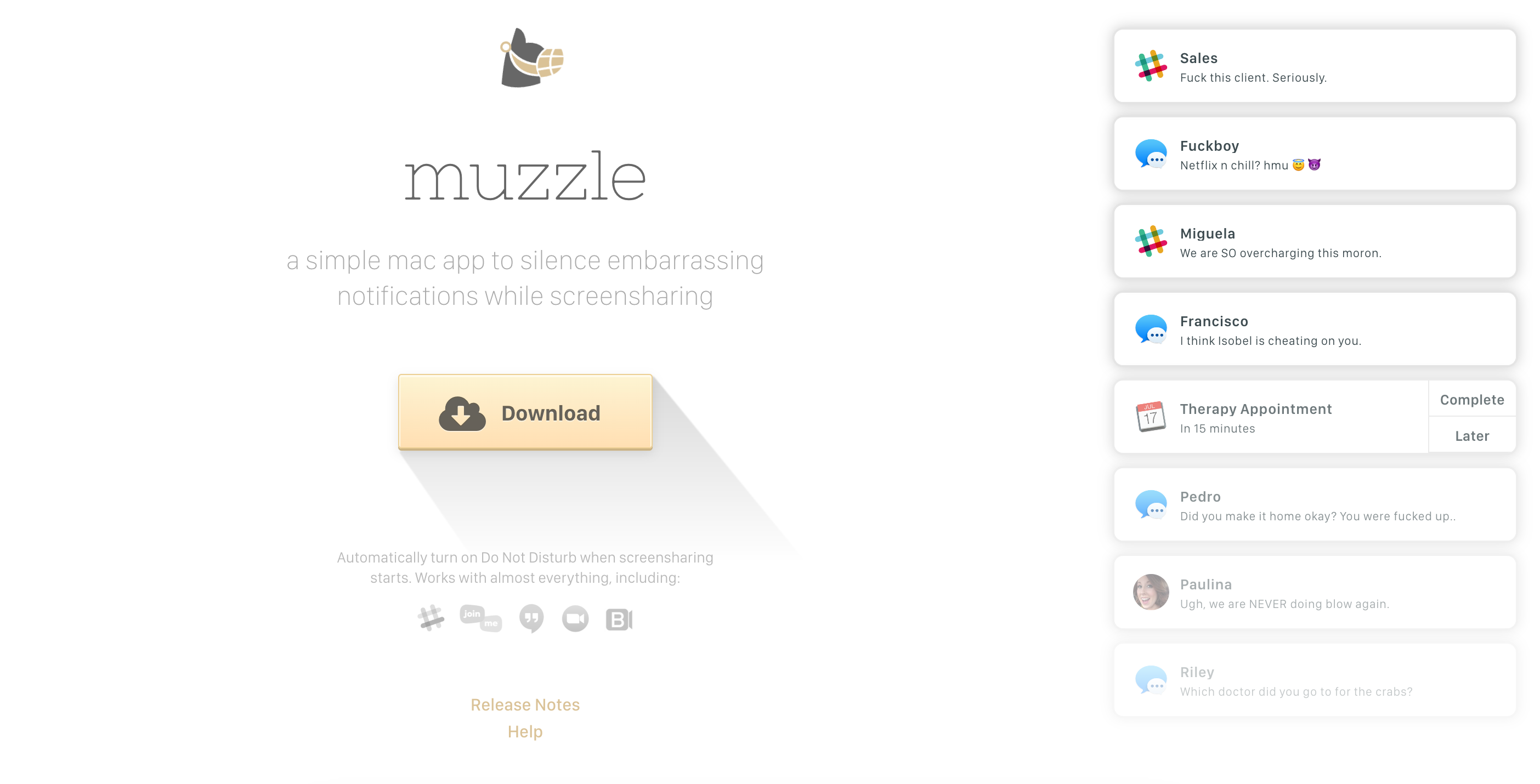 Muzzle Landing Page