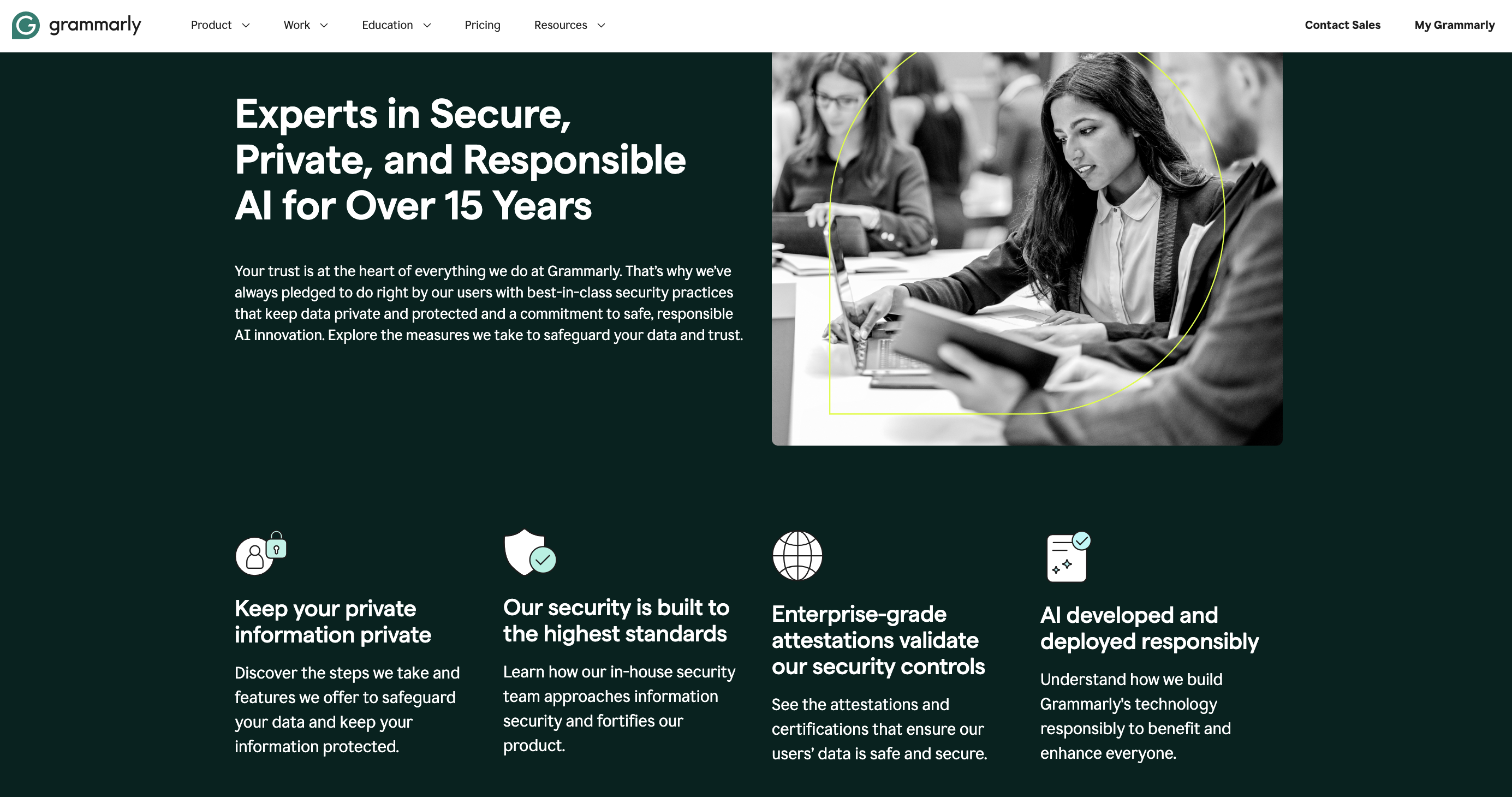 grammarly trust center