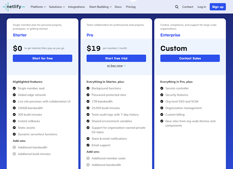 netlify-pricing netlify-pricing