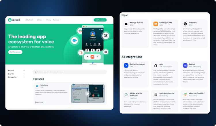 aircall integrations aircall integrations