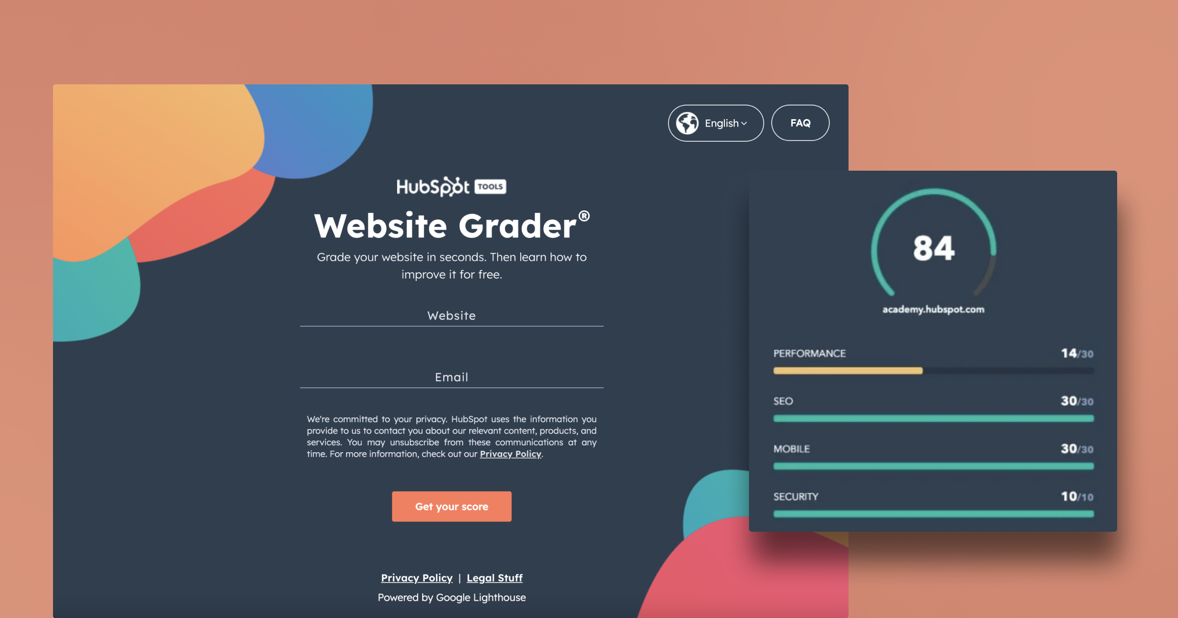 hubspot website grader 1