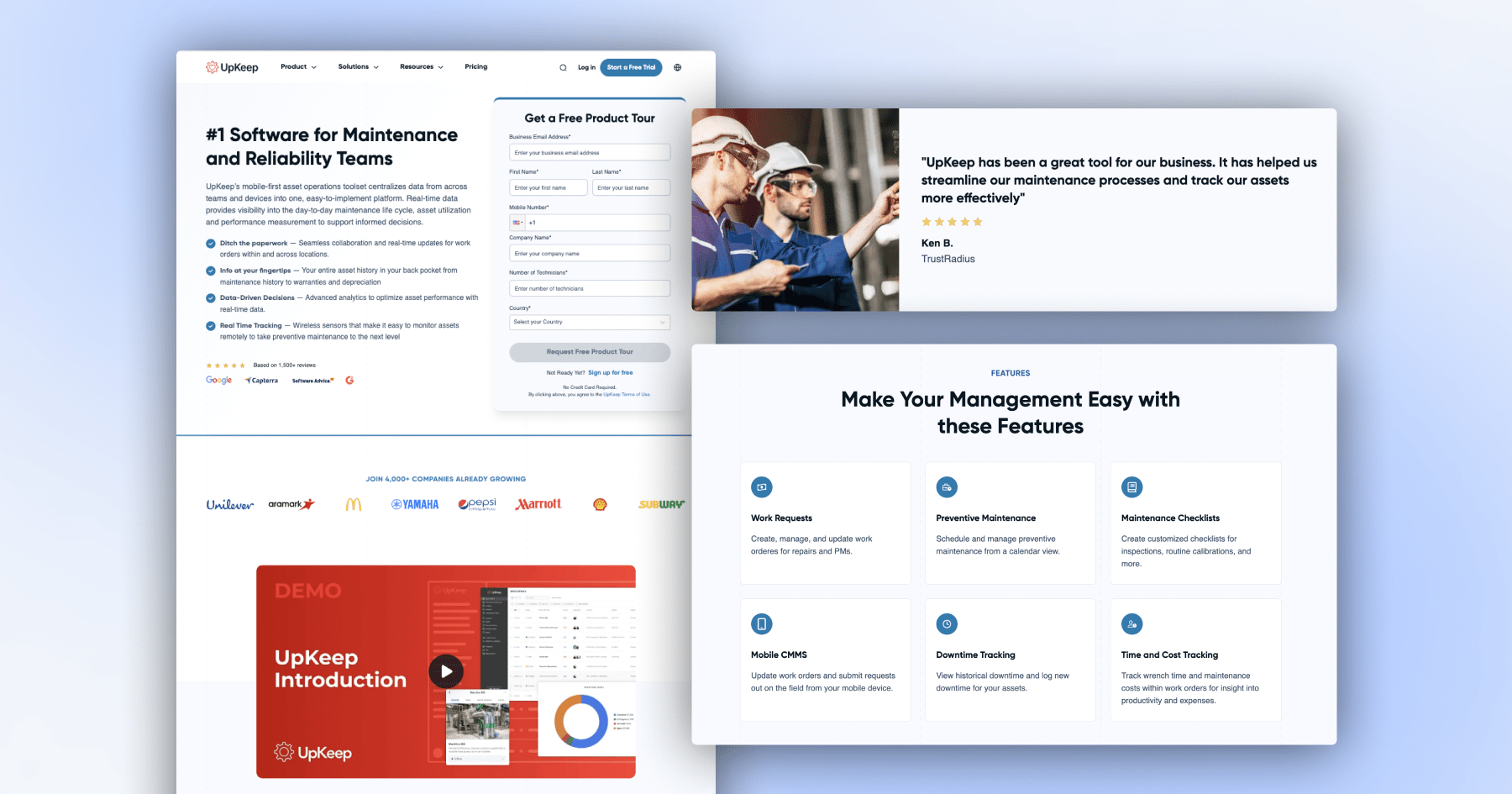 UpKeep - Demo page UpKeep - Demo page