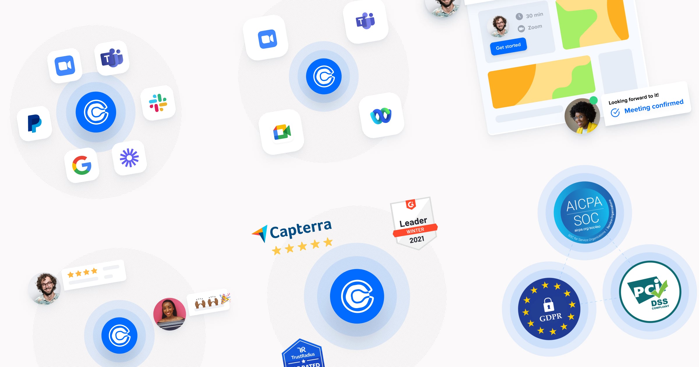 clients collage Calendly