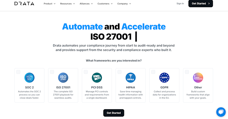 drata homepage drata homepage