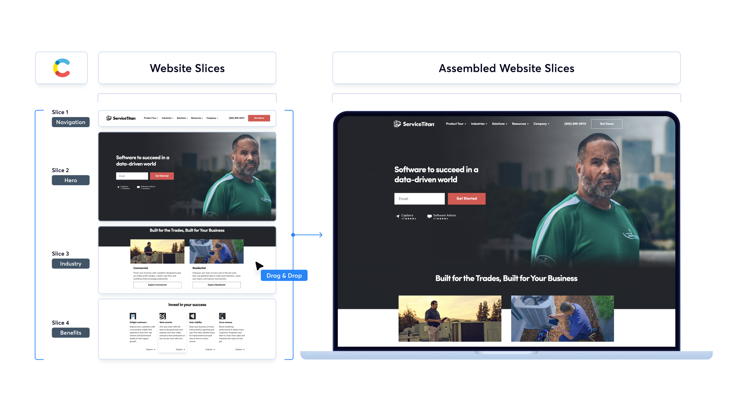ServiceTitan Website Slices