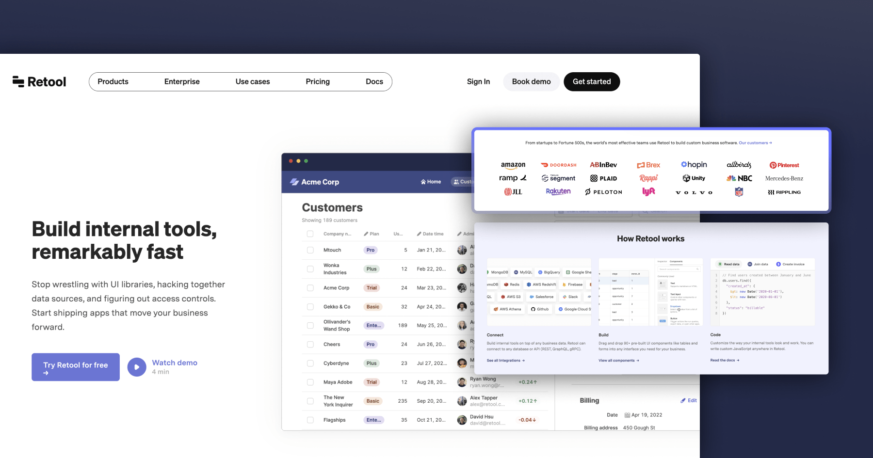 Retool - Demo page Retool - Demo page