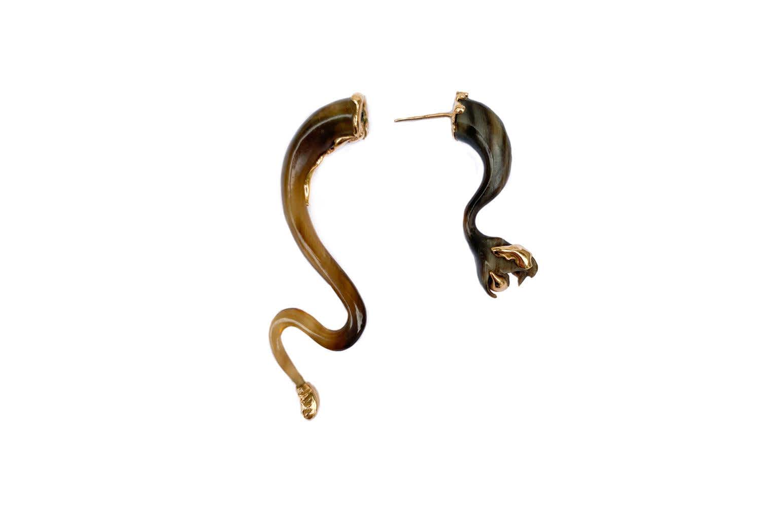 Horn Snake Earrings Auverture