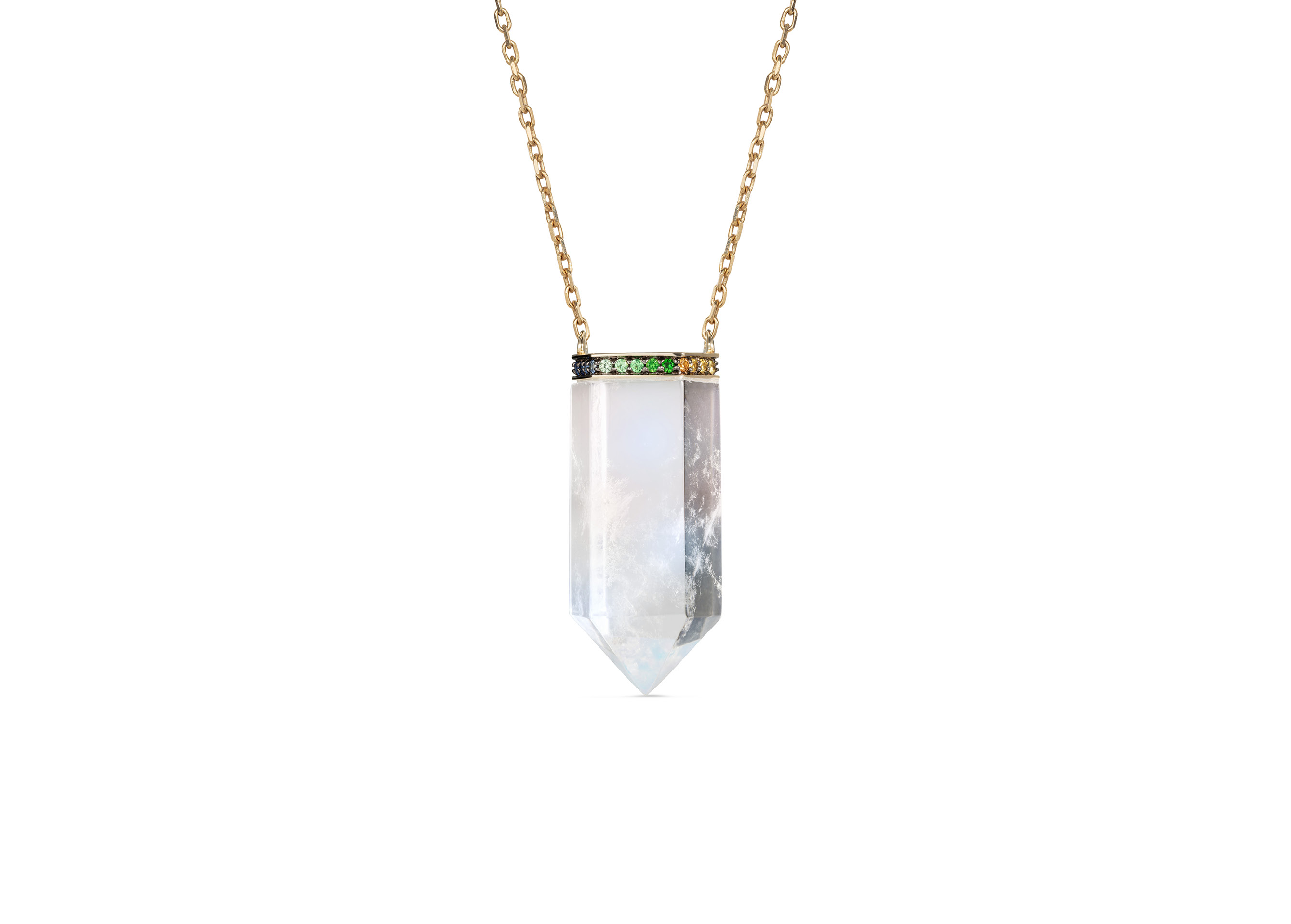 Moonrise crystal pendant - Fine 