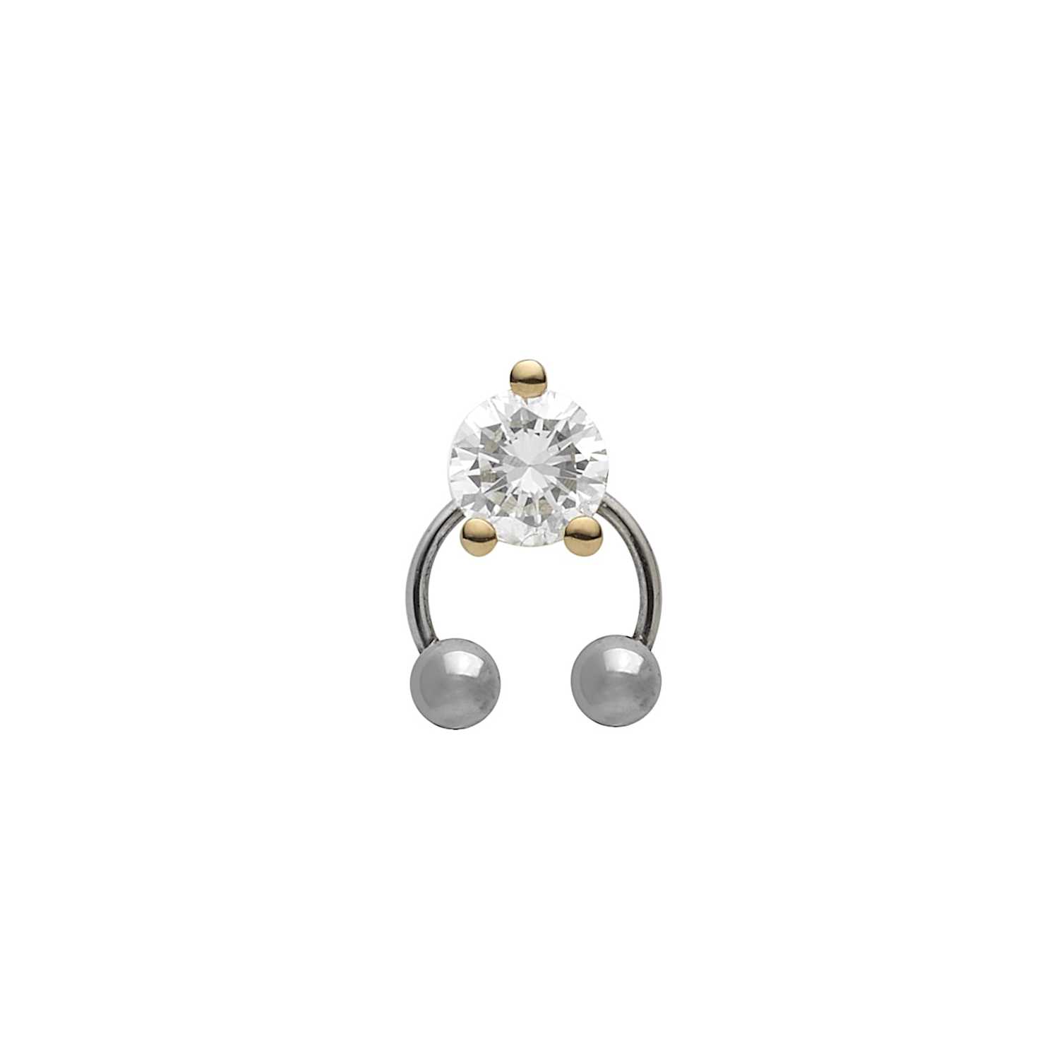 Two In One Earring Open Piercing Auverture Two In One Earring Open Piercing Auverture