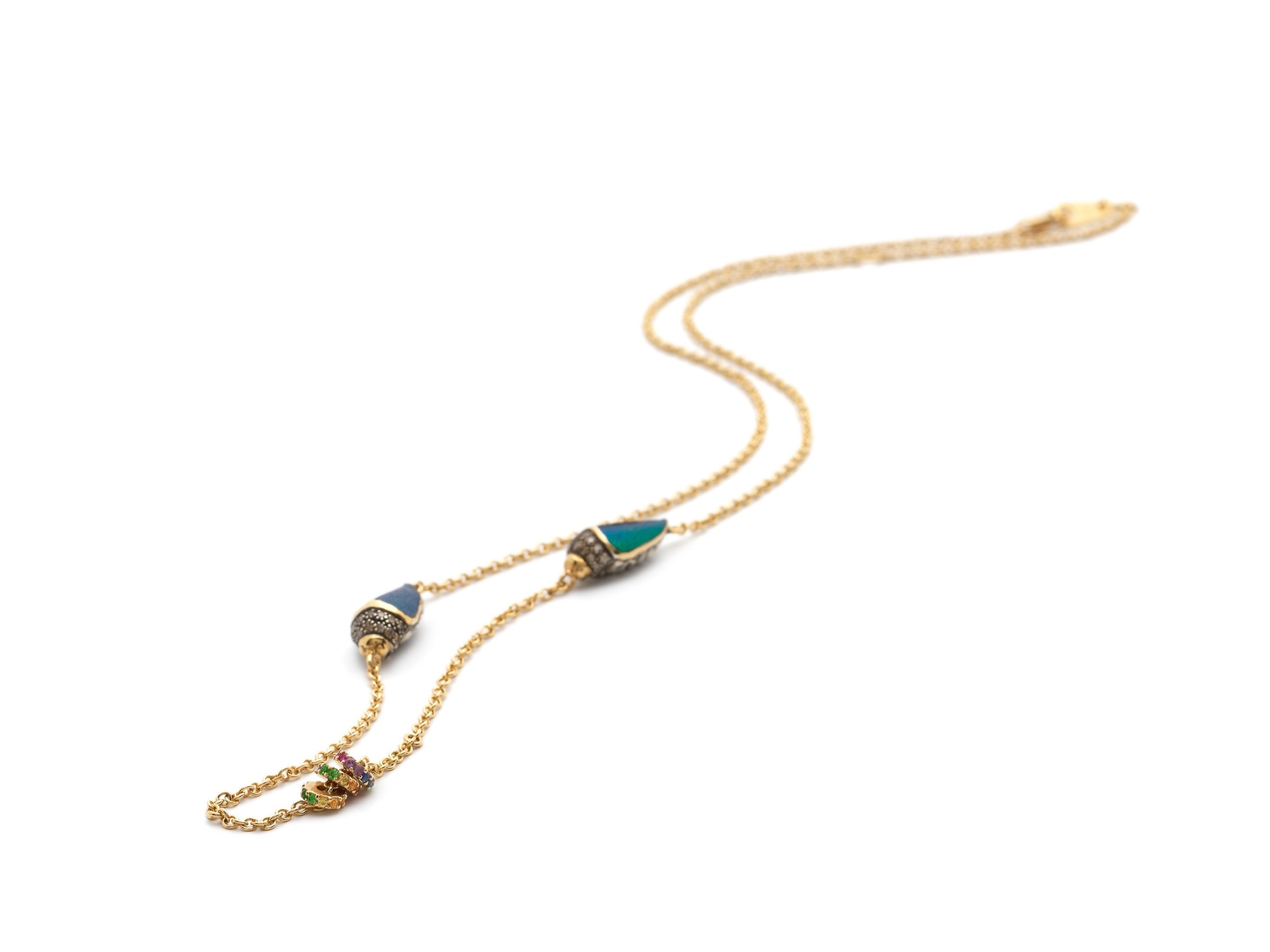 Short Scarab Rainbow Necklace | Auverture