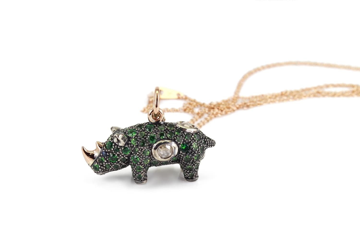 tiffany rhino necklace