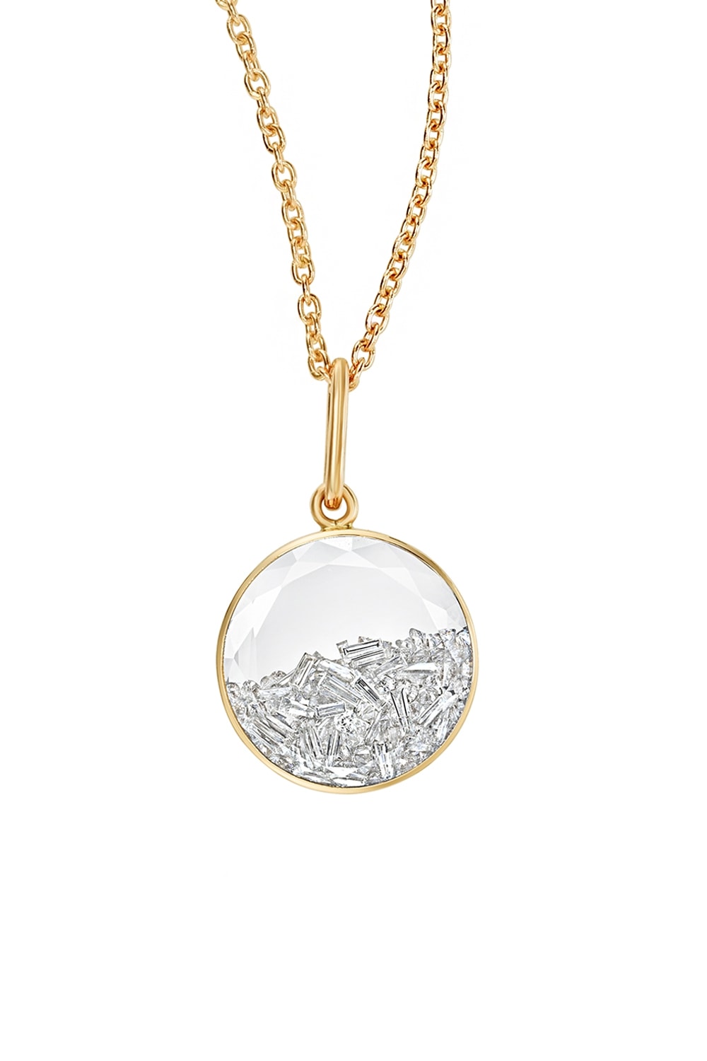 White Diamond Shaker Necklace | Auverture