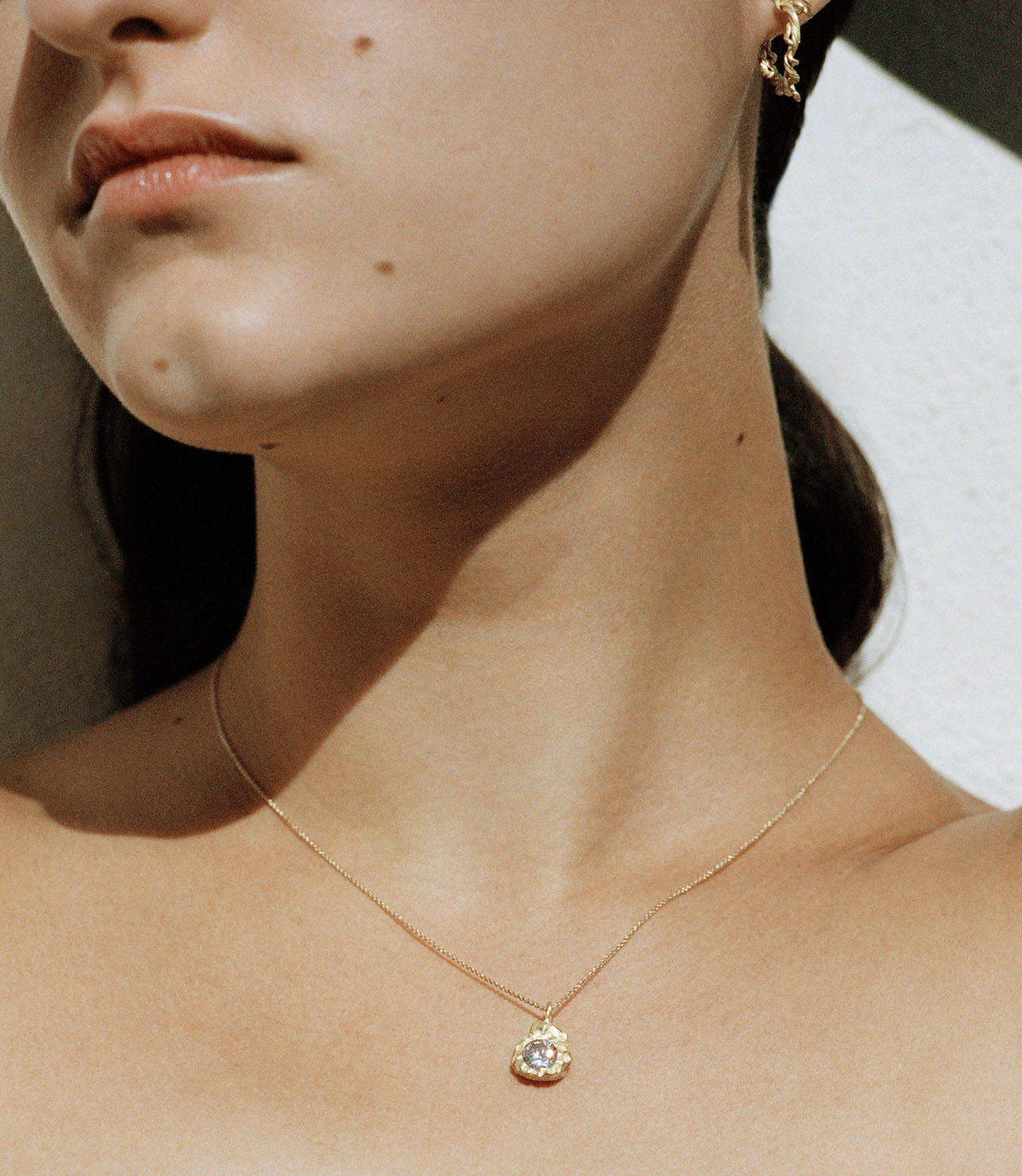 Solitaire 0.10ct Necklace - Fine 