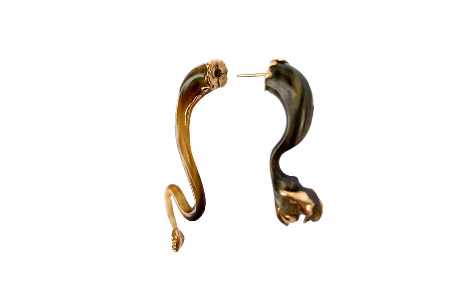 Horn Snake Earrings Auverture