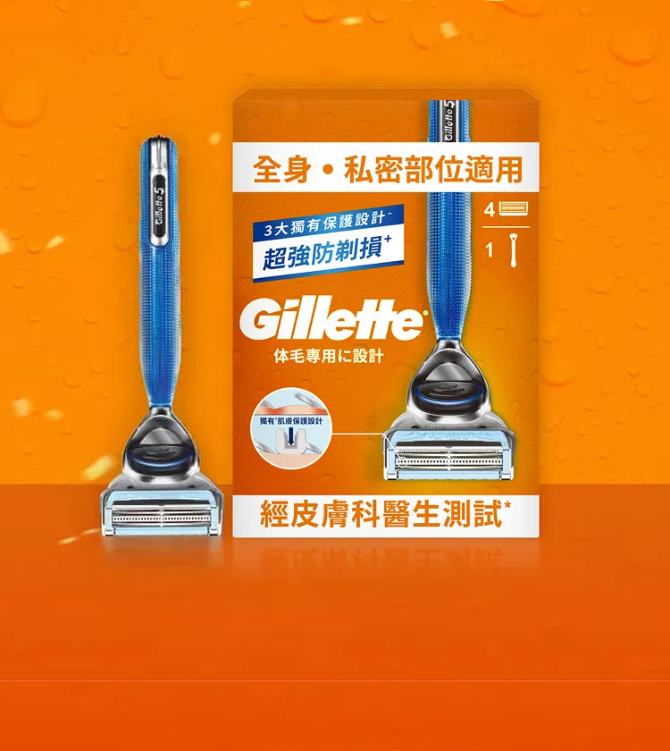 身體毛髮專用剃刀