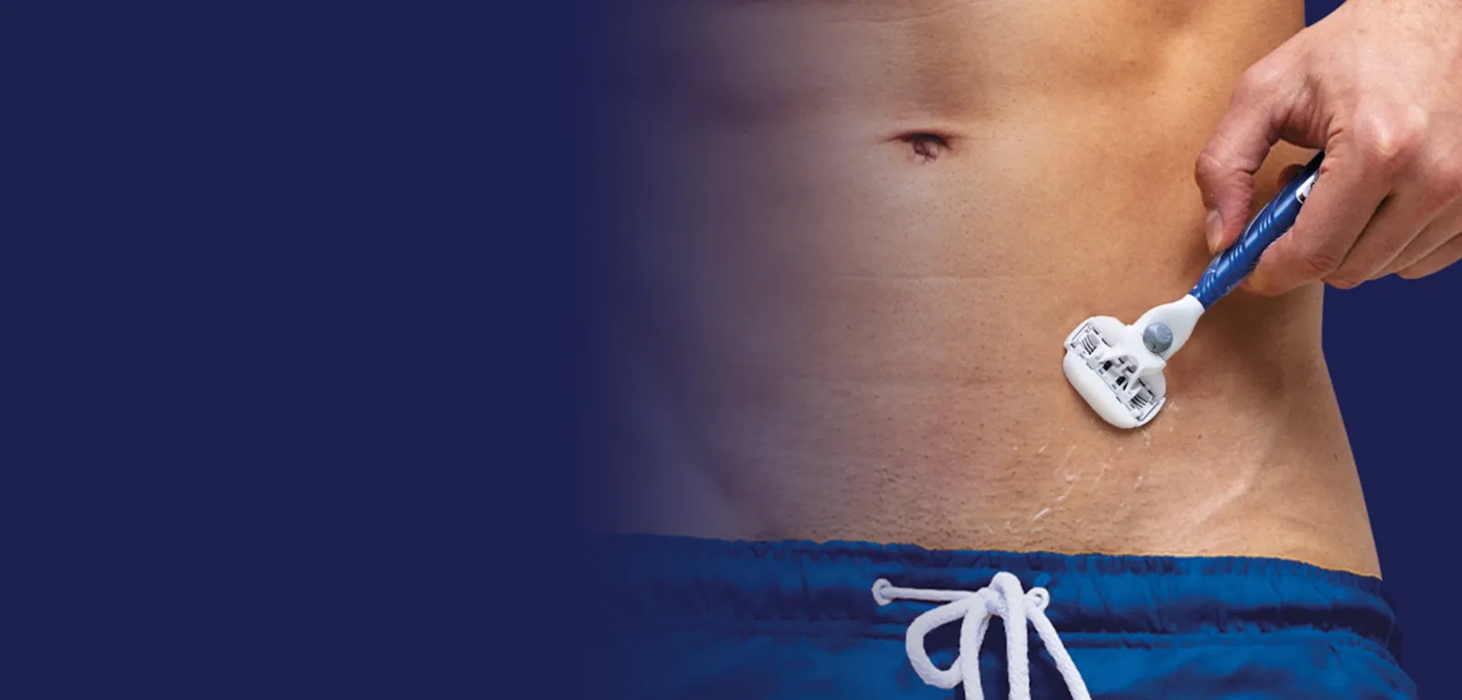 O terceiro banner na página inicial da Gillette Brasil mostra o MACH3 Corpo