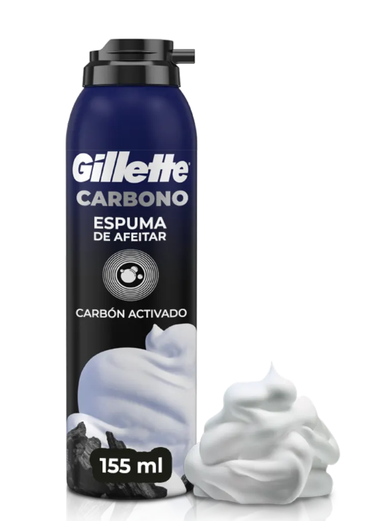Espuma para afeitar Gillette Carbono con carbón activado