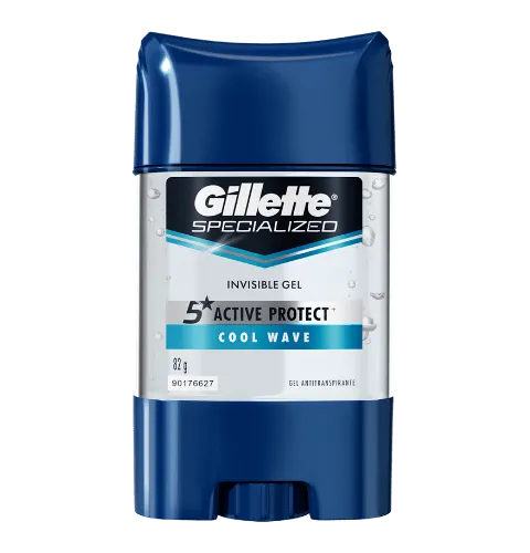 Cartão de produto ADP de Invisible Gel Antitranspirante Gillette<sup>®</sup> Cool Wave