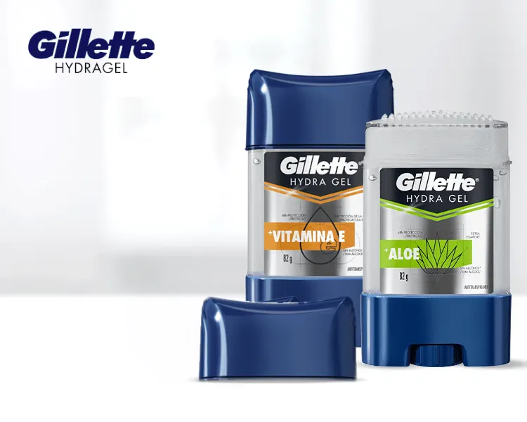 Antitranspirantes Hydra Gel de Gillette. Protección y frescura desde el minuto cero.