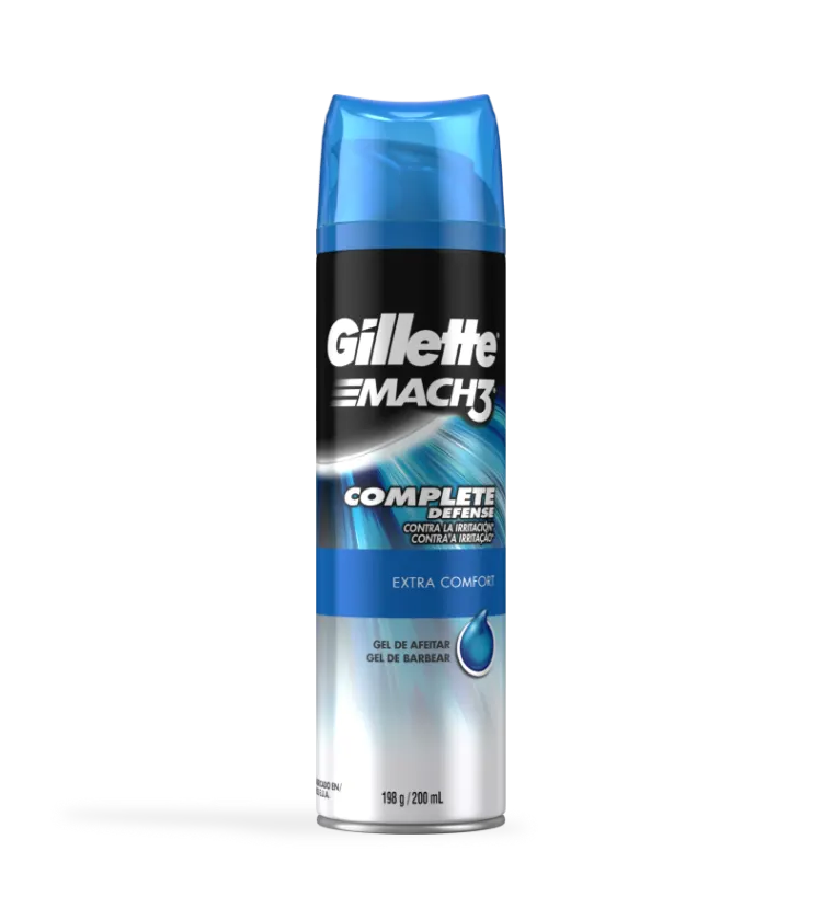 Cartão de produto ADP de Gel De Barbear Gillette<sup>®</sup> MACH3<sup>®</sup> Extra Comfort