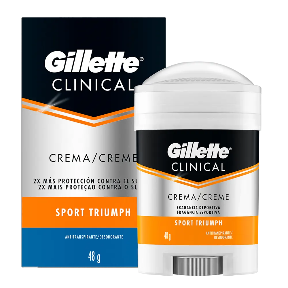 Crema Antitranspirante Clinical Gillette Sport Triumph