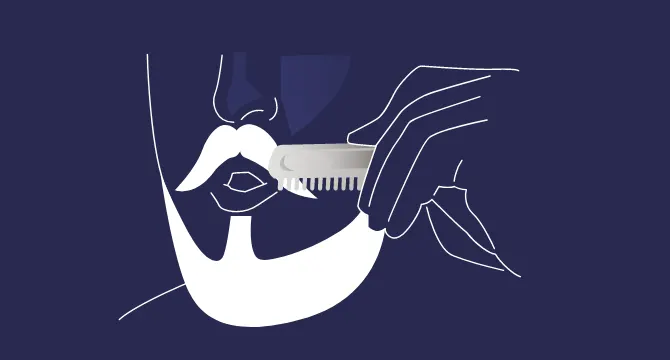 Peina tu barba larga para mantenerla saludable