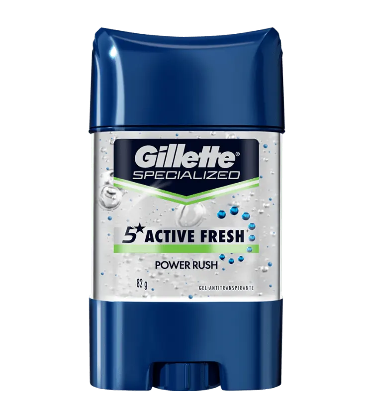 Gel Antitranspirante Gillette Active Fresh Power Rush