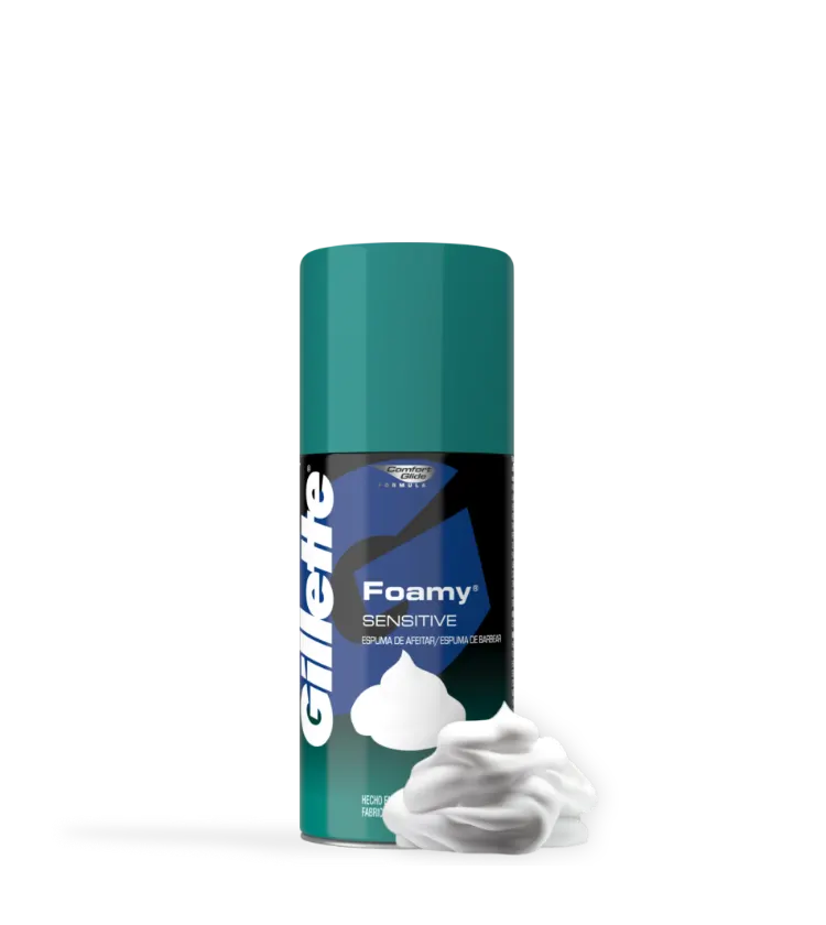 Espuma De Barbear Gillette Foamy Sensitive