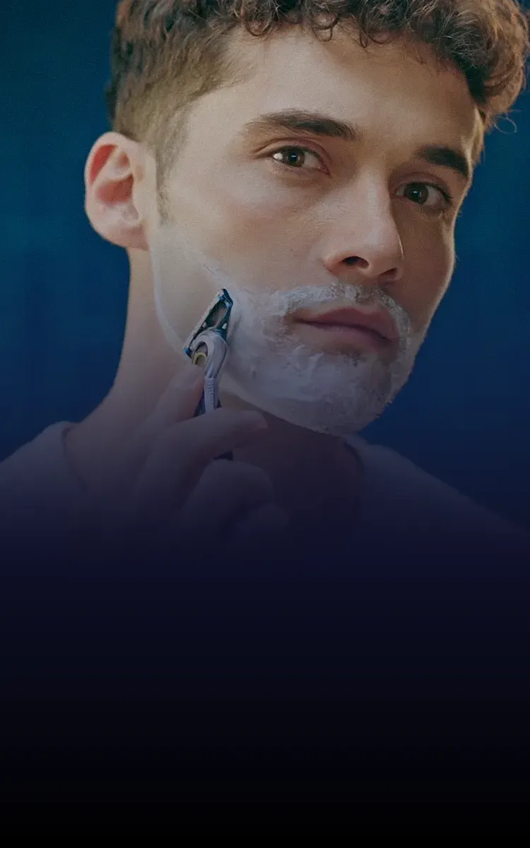 El cuarto banner en la página de inicio de Gillette Latinoamérica presenta Fusion5