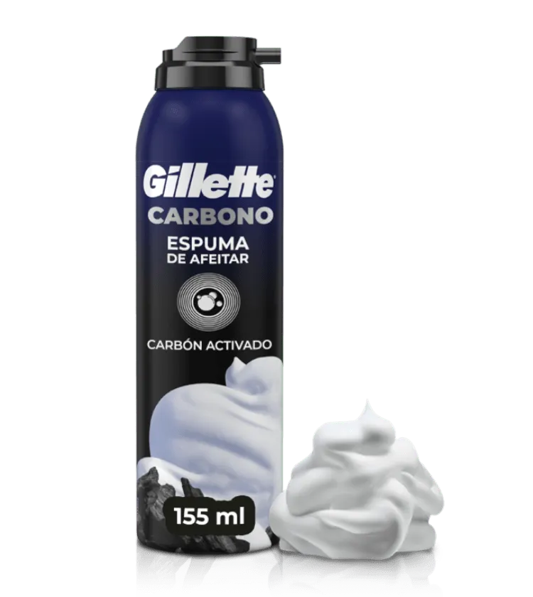 Espuma para afeitar Gillette Carbono