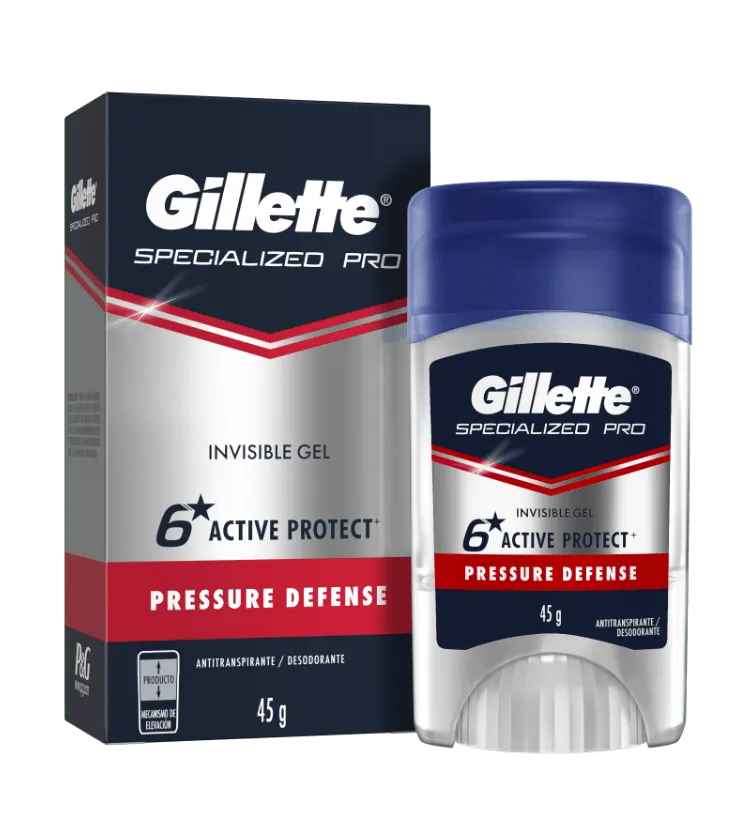 Cartão de produto ADP de Gillette<sup>®</sup> Specialized Pro Gel Pressure Defense