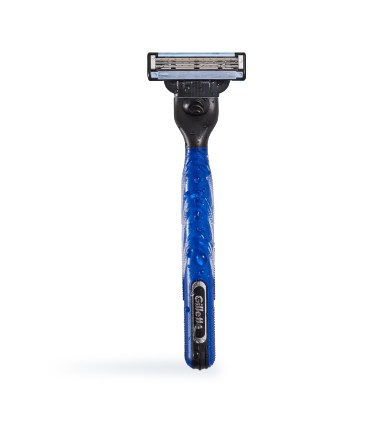 Cartão de produto ADP de Aparelho De Barbear Gillette<sup>®</sup> MACH3<sup>®</sup> Acqua Grip