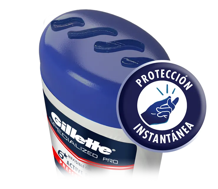 Gel Antitranspirante Specialized Pro Gel para hombre de Gillette que ofrece protección instantánea