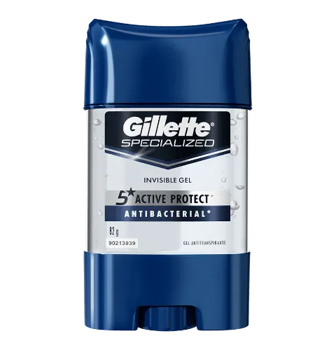 Cartão de produto ADP de Invisible Gel Antitranspirante Gillette<sup>®</sup> Antibacterial