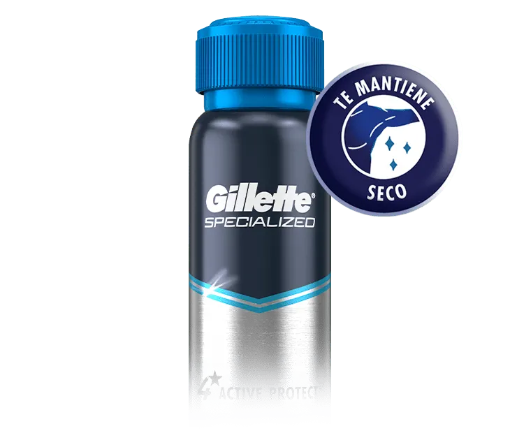 Spray Antitranspirante en Aerosol para hombre de Gillette que te mantiene seco