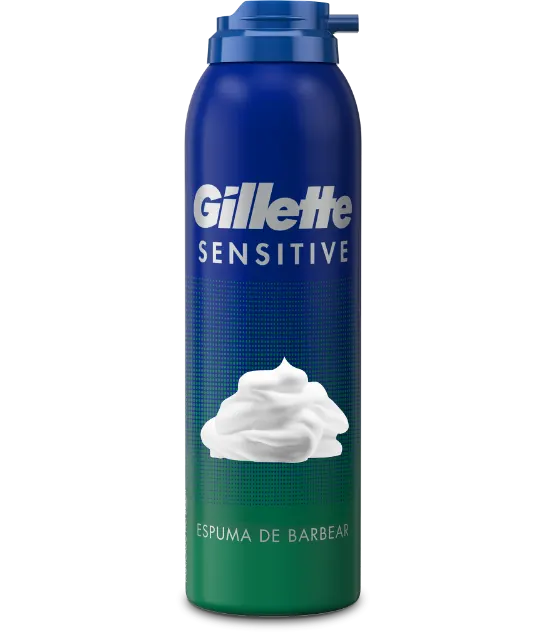 Cartão de produto ADP de Espuma de barbear Gillette Sensitive