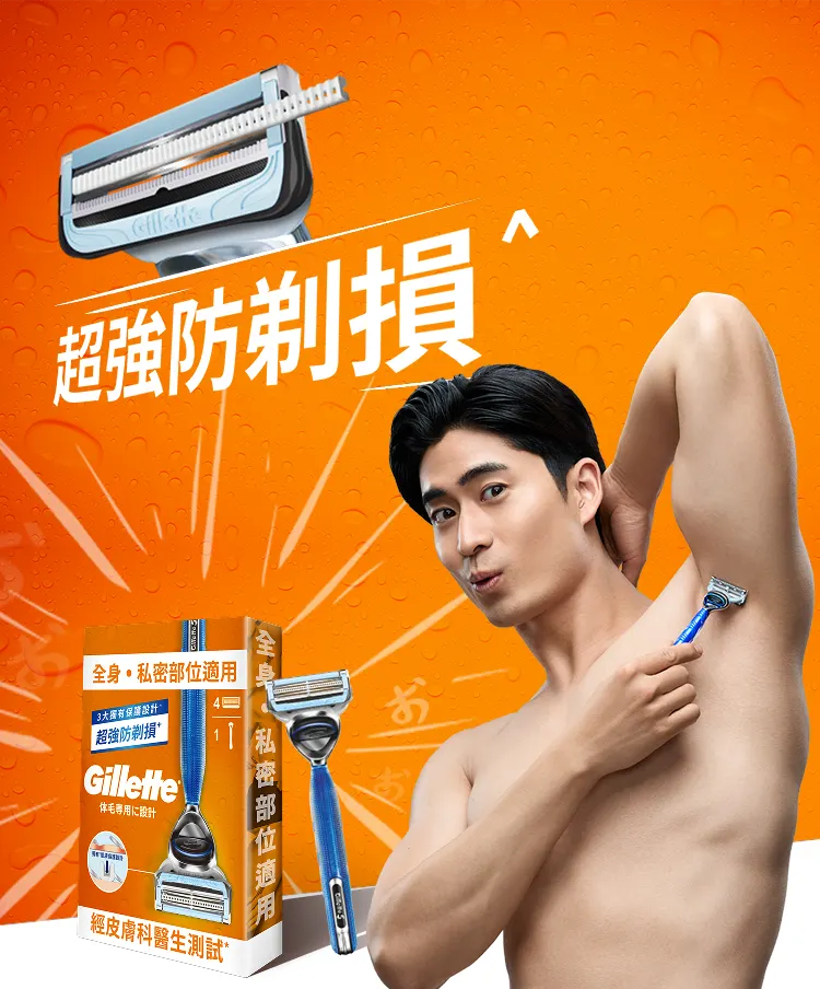 身體毛髮專用剃刀