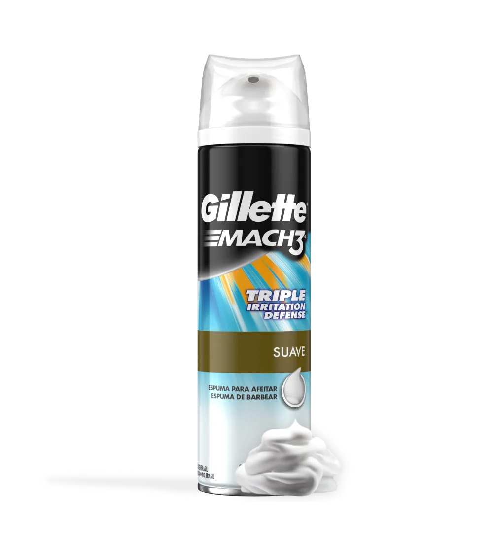 Espuma De Barbear Gillette MACH3 Suave
