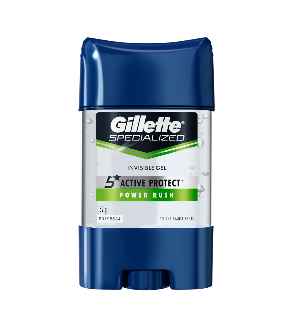 Gel Invisible Antitranspirante Gillette Power Rush