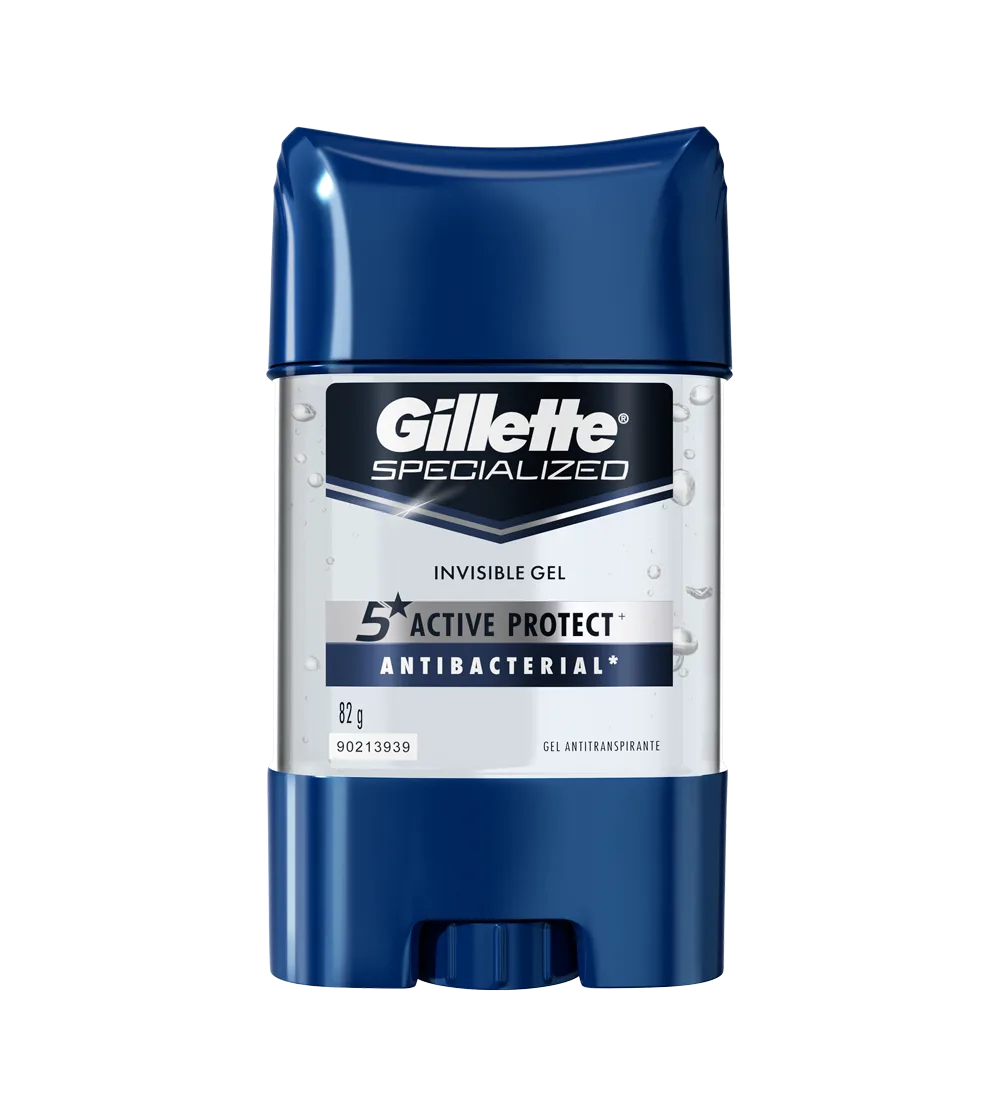 Gel Invisible Antitranspirante Gillette Antibacterial