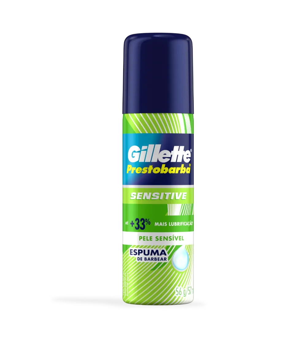 Espuma De Barbear Gillette Prestobarba Sensitive - 56g