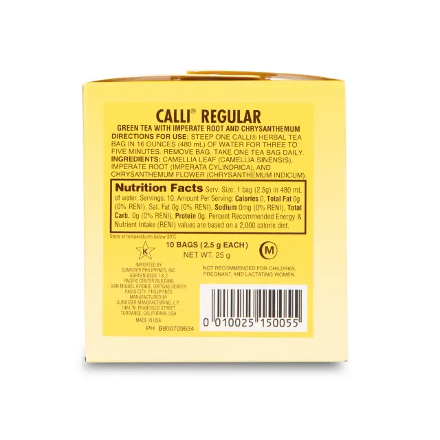 1500525 - Calli Regular - Tea Bag Back