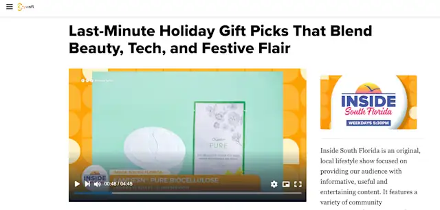 Kandesn® Under Eye Masks Featured on Inside South Florida 